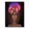 Designart - African American Woman with Turban VI - Modern Canvas Wall Art Print